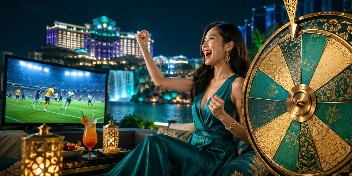 Suasana cabutan bertuah bernilai tinggi di kawasan hiburan Genting Highlands dengan motif batik